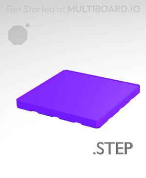 4x4x0·5 - Multibin Insert - STEP Remixing File