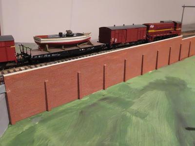 Brick Railway wall 1:87 H0 scale