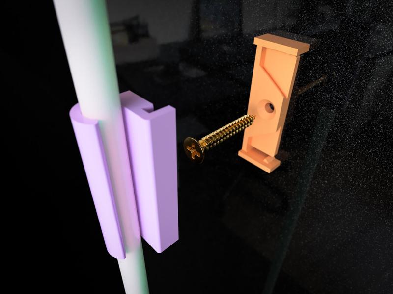 Screw Mounted Cable Clip - for Cables 3-12mm