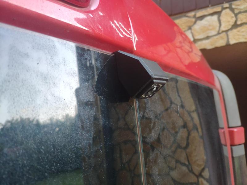 Vivaro, Trafic, Primastar & others double back door van rear view camera housing, attachable to the door glass