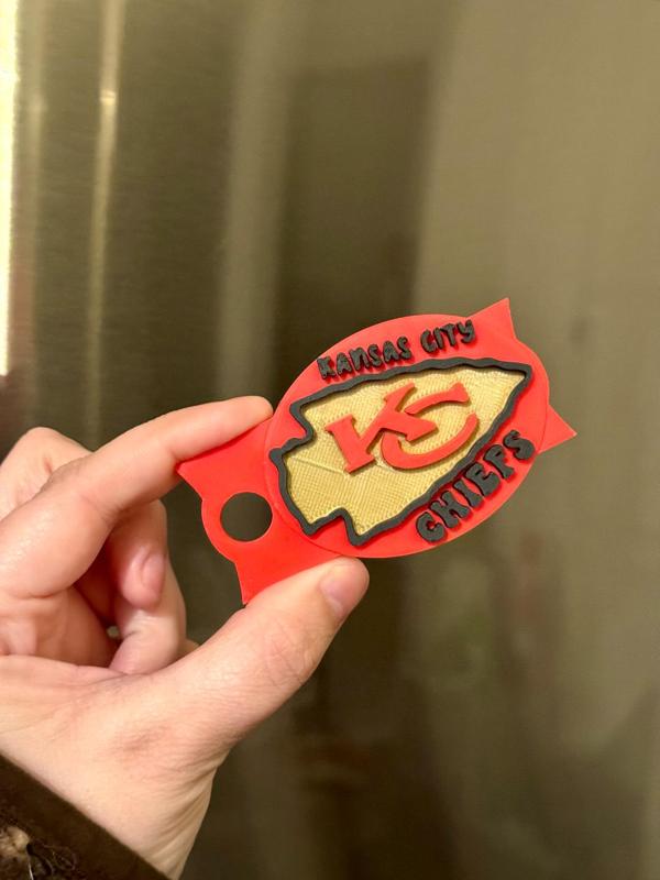 KC Chiefs 40oz Stanley Quencher Tumbler Lid Topper