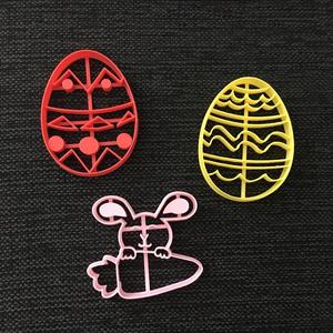Eggs and Rabbit - Easter Cookie Cutter