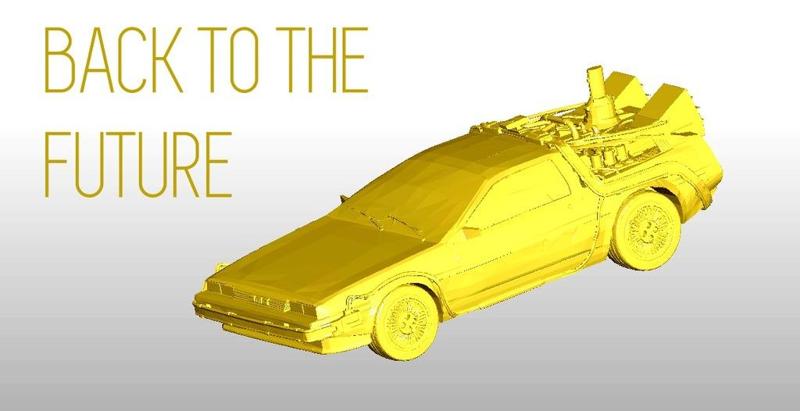 Printable DeLorean DMC-12 - Back to the future - onroad
