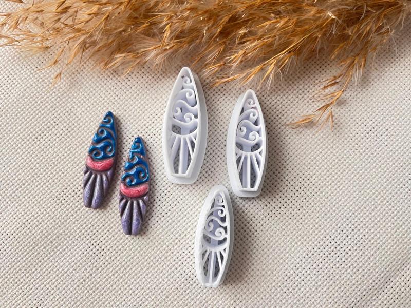 Polymer Clay Earring Mold 63