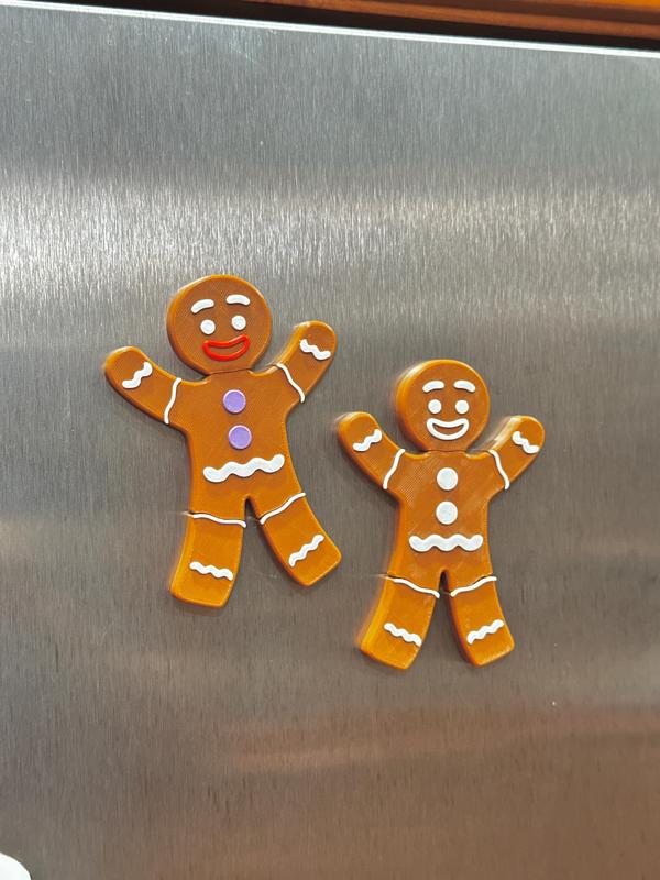 Gingerbread Man Fridge Magnet