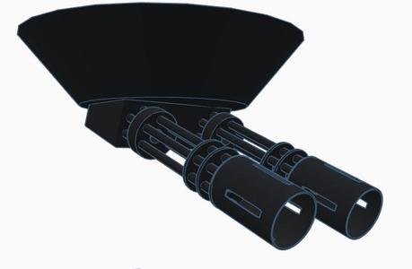 Gatling gun ceiling turret