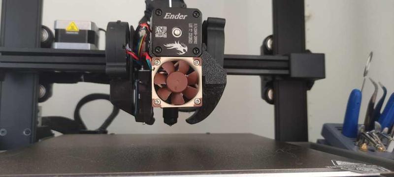 Ender 3 v3 SE dual cooling (5015 blower fans) & noctua 40mm fan & MicroSwiss flowtech hotend