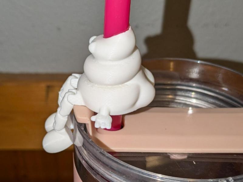 Mr. Poop Butt straw topper