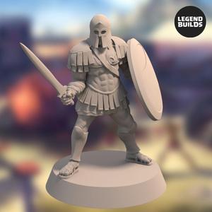 Realm of Eros soldier with Sword and Shield - Pose 3