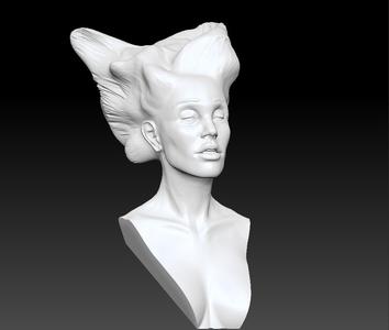 Angel. Wing-Haired Lady