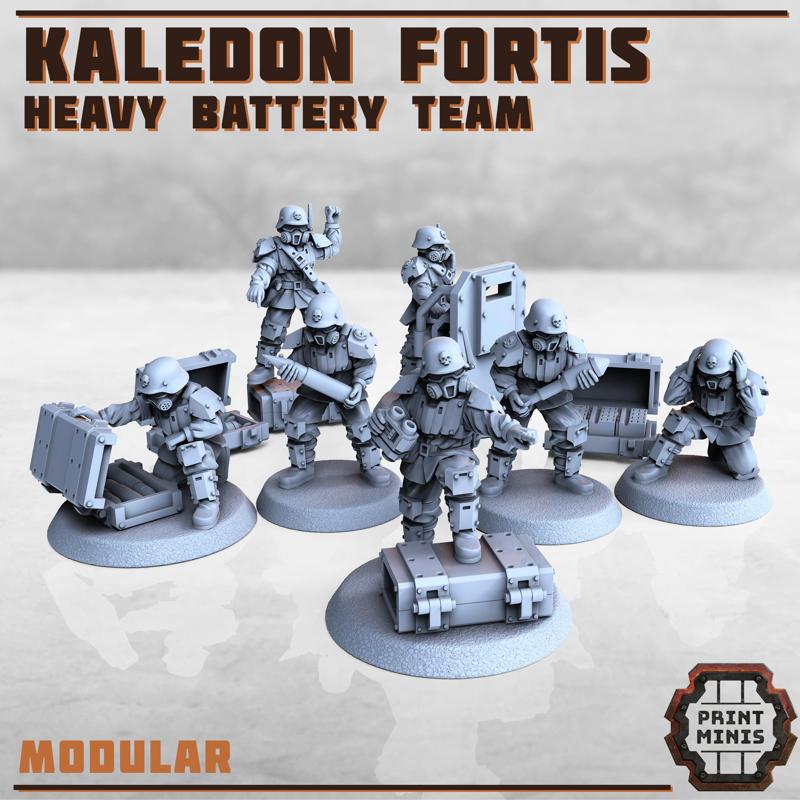 Heavy Battery Troops x6 - Kaledon Fortis