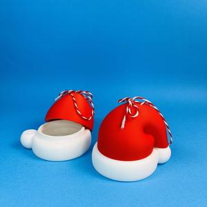 Santa Claus hat-box, Christmas Gift, Tree Ornament