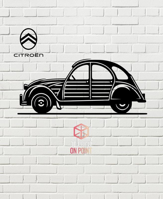 CITROEN 2CV - 2D WALL ART #1