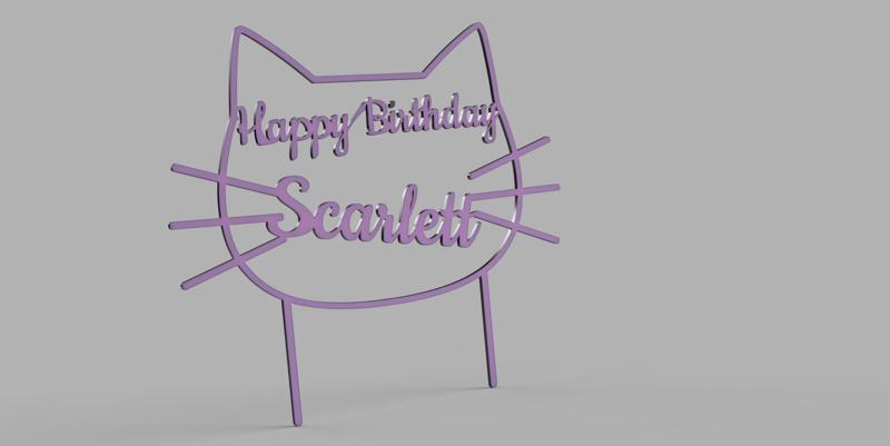 Cake topper, Scarlett