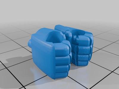 Newage Romulus 5mm hands and Fusion Cannon Blast adapter