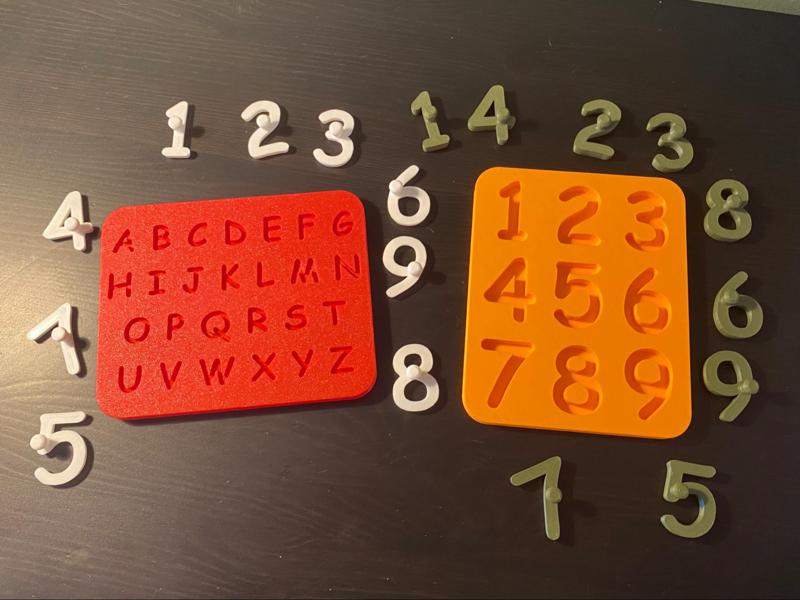 Number Puzzle & Alphabet board toy for kids