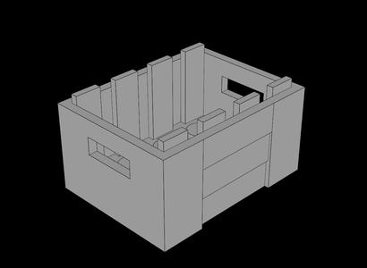 Lego Compatible (30150.dat) Container Adventurers Chest
