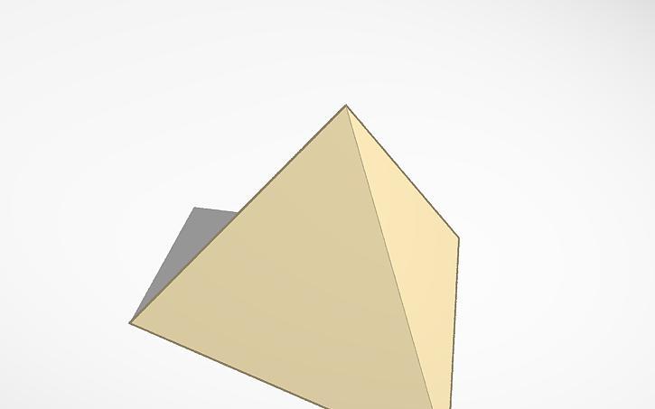 3 sided pyramid .