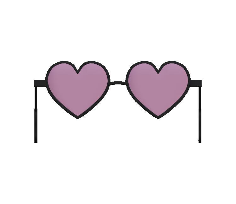 Heart Glasses (with and without filled in lenses) from Naruto