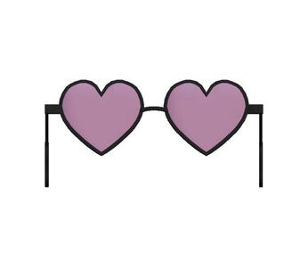 Heart Glasses (with and without filled in lenses) from Naruto