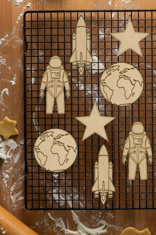 Space Set Cookie Cutter, Biscuit Cutter