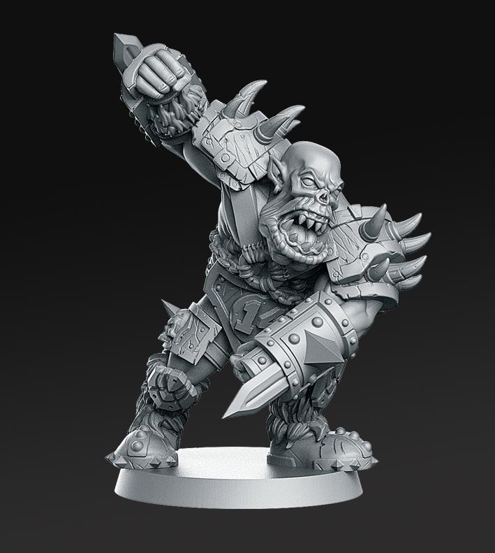014 Orc Blocker Fantasy Football 32mm