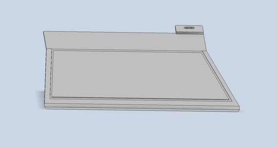 1979-86 Mustang Console Gauge Pod for console TEMPLATE (w/trim)