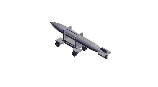 1/72 Scale B61-12 Bomb and Cart.stl