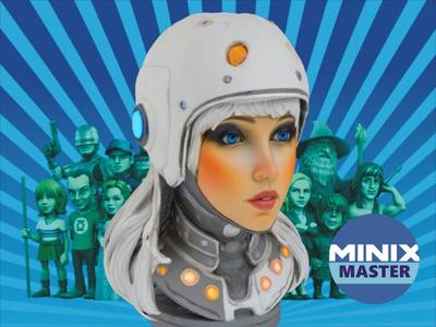 bust of space girl