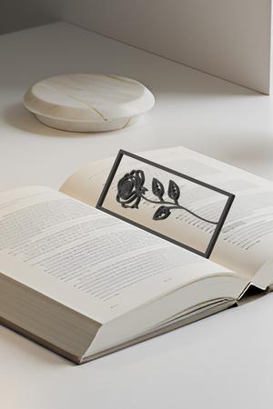 Rose Bookmark, Gift Idea