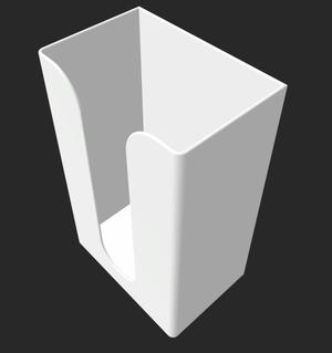 Cosmetic tissue box (stand, wall, stick under the cupboard / table)