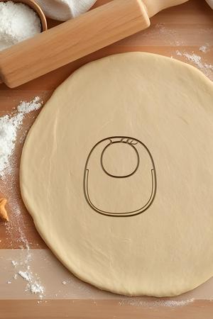 Baby Bib Cookie Cutter, Biscuit Cutter