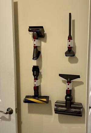 Dyson V15/V11/V10/V8/V7 Accessory Mount/Holder - Double Deep Edition