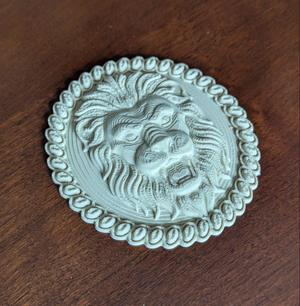 Lion Head Relief Applique
