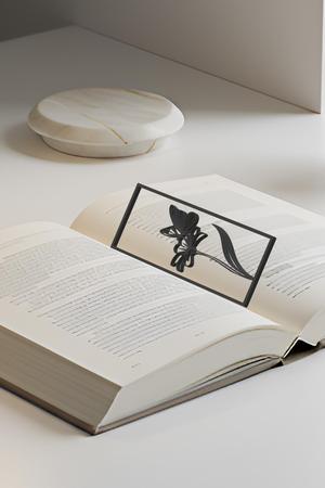 Butterfly and Flower Bookmark, Creativity Bookmark, Gift Idea