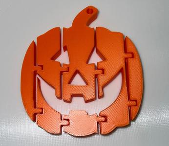 Flexi Pumpkin Halloween ornament - scary fun!