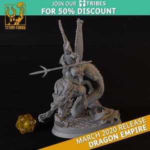 Dragon Cavalry 2 - Dragon Empire - Titan Forge Miniatures March 2020