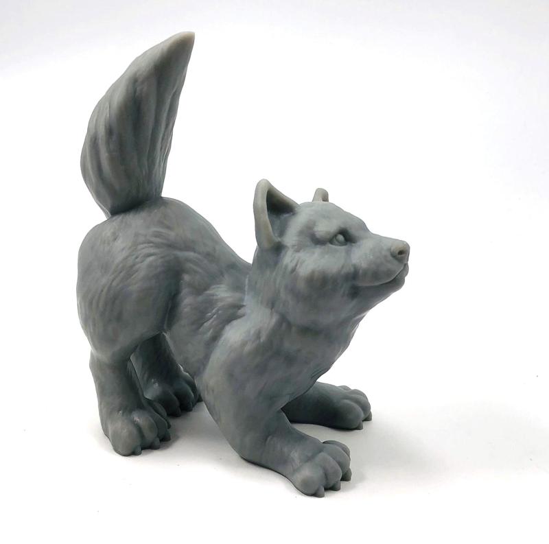 Wolfie: supports free wolf cub sculpt