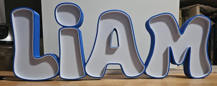 Namenslampe Liam, LED