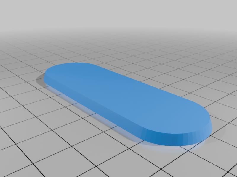 WARGAME OBLONG (PILL BIKE) BASE 50 X 25 mm