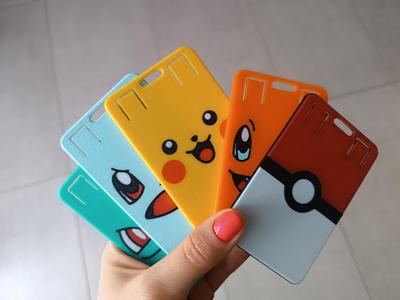 Pokémon ID card/badge holder | STL 3MF