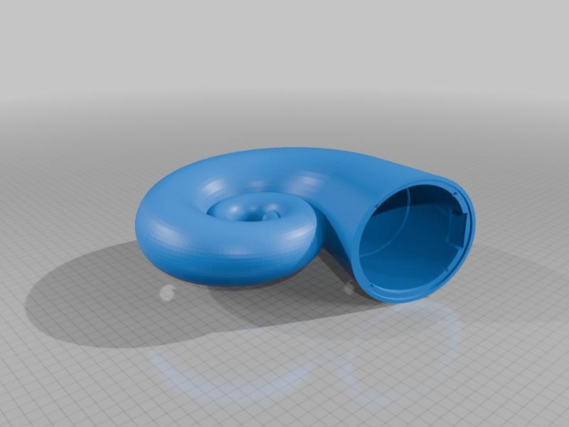 Nautilus shell house for 4 inch speaker