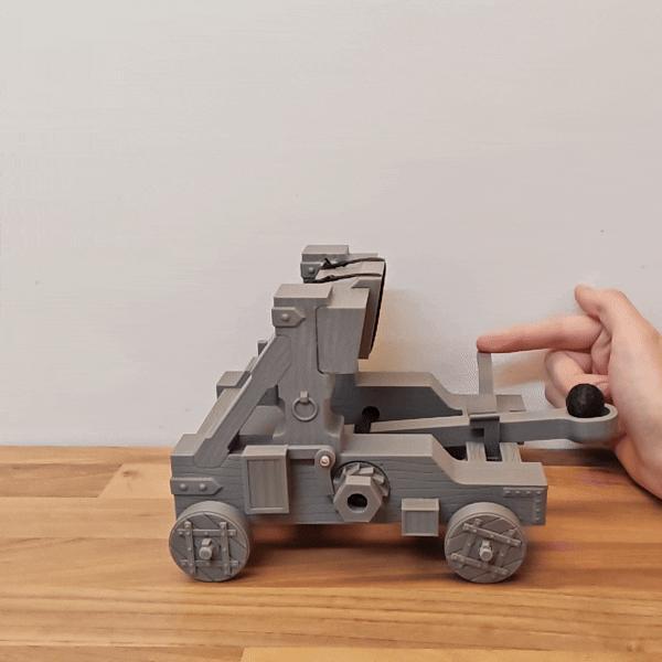 3D Printed Roman Catapult (Working Onager Siege Engine)