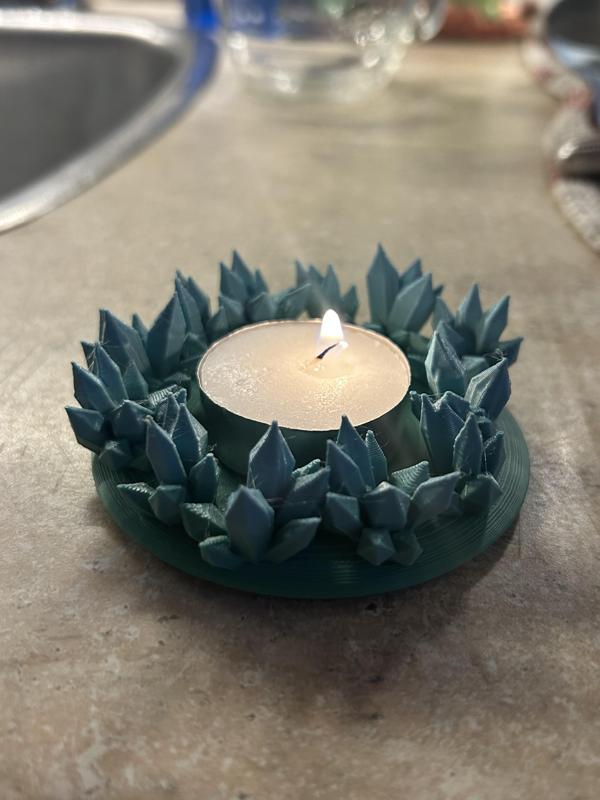 Crystal Tea Light.stl