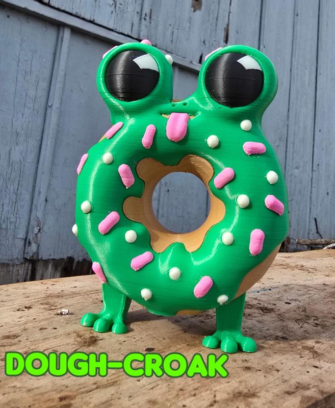 DoughCroak - Donut Frog with Articulated Frog Legs