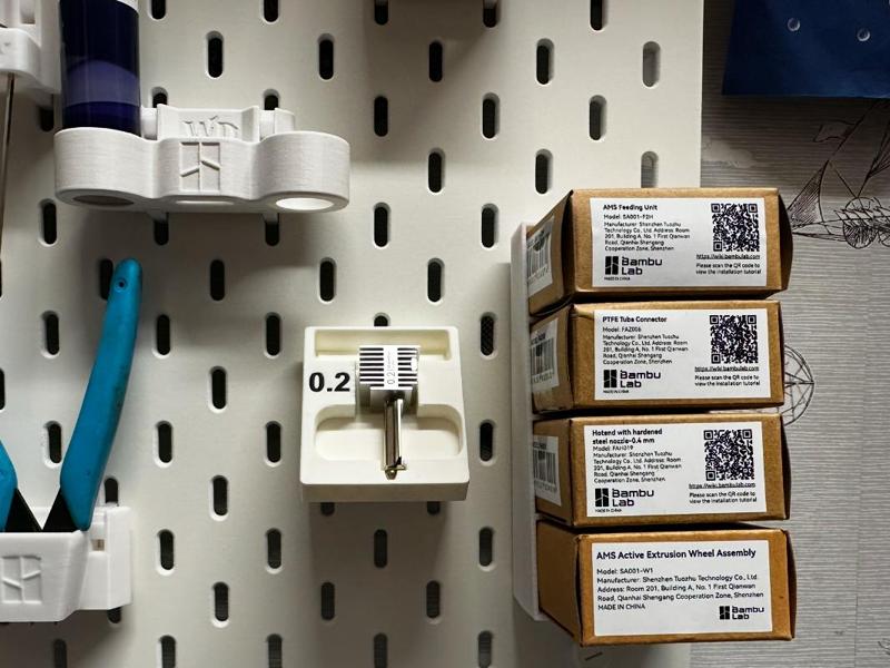 IKEA SKÅDIS, Bambu Lab Spare Parts Box Organizer