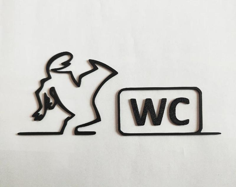 WC door hanger from the iconic cartoon "La Linea" Balum Balum.   