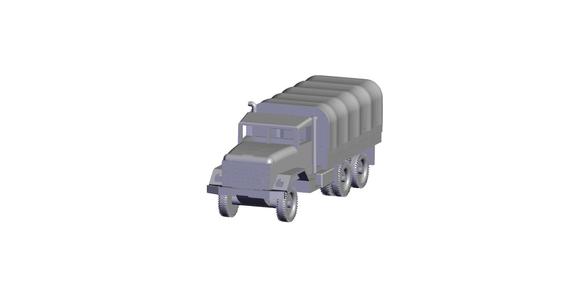 1/72 Scale M923 5 Ton Truck with Cover.stl