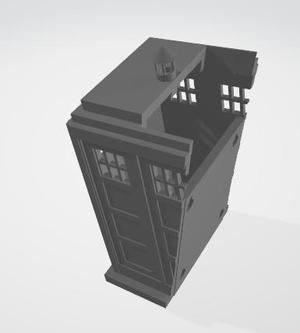 TARDIS Remote Holder Wall Mount