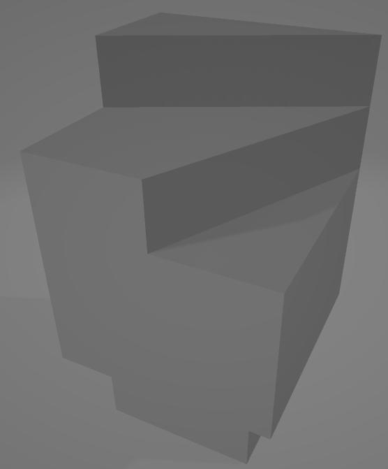 DragonBlock: Blank Stair Twisted 3 steps (Dungeon Block)